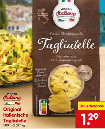 Netto Marken-Discount Mondo italiano original italienische tagliatelle Angebot