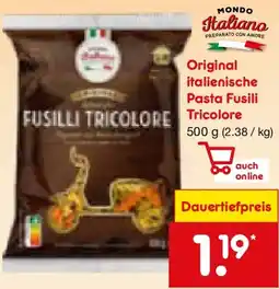 Netto Marken-Discount Mondo italiano original italienische pasta fusilli tricolore Angebot