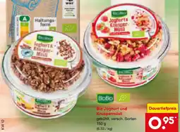 Netto Marken-Discount Bio Joghurt und Knuspermüsli Angebot