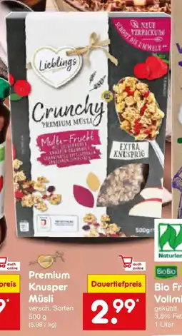 Netto Marken-Discount Premium Knusper Müsli Angebot