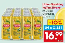 Netto Marken-Discount Lipton Sparkling Ice Tea Zitrone Angebot