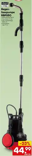 Netto Marken-Discount Regenfasspumpe RBP350 Angebot