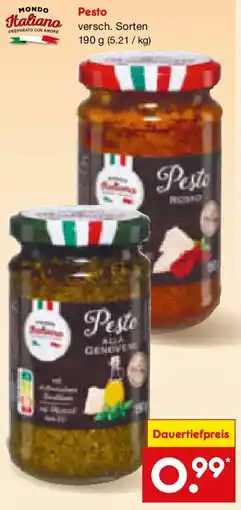 Netto Marken-Discount MONDO Italiano Pesto Angebot