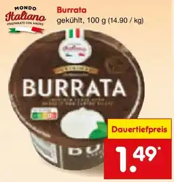 Netto Marken-Discount MONDO Italiano Burrata Angebot