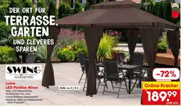 Netto Marken-Discount SWING HARMONIE Luxus LED-Pavillon Minzo Angebot