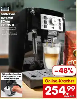 Netto Marken-Discount Kaffeevollautomat ECAM 22.105.B Angebot