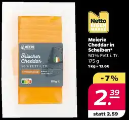 NETTO Meierie Cheddar in Scheiben Angebot