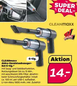NETTO CLEANMaxx Akku-Handstaubsauger- Set 6-tlg. Angebot
