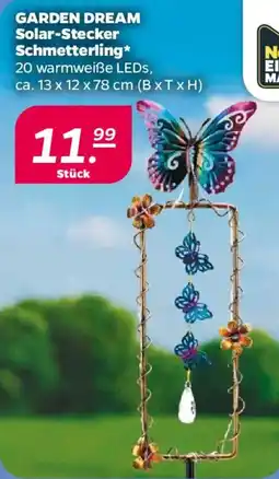 NETTO GARDEN DREAM Solar-Stecker Schmetterling Angebot