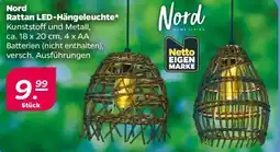 NETTO Nord Rattan LED-Hängeleuchte Angebot