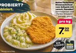 NETTO Meine Fleischerei Riesenschnitzel vom Schwein mit versch. Panaden Angebot