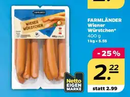 NETTO FARMLÄNDER Wiener Würstchen Angebot
