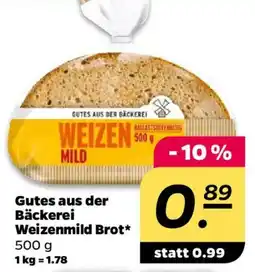 NETTO Gutes aus der Bäckerei Weizenmild Brot Angebot