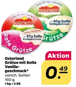 NETTO Osterland Grütze mit Soße Vanillegeschmack Angebot