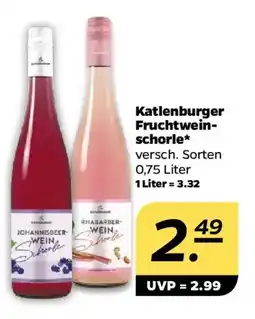 NETTO Katlenburger Fruchtweinschorle Angebot