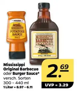 NETTO Mississippi Original Barbecue oder Burger Sauce Angebot