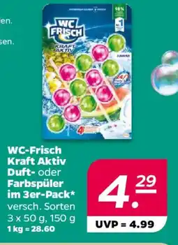 NETTO WC-Frisch Kraft Aktiv Duft- oder Farbspüler im 3er-Pack Angebot