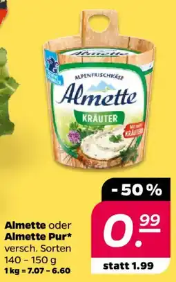 NETTO Almette oder Almette Pur Angebot