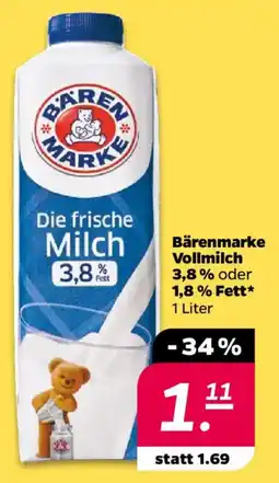 NETTO Bärenmarke Vollmilch Angebot