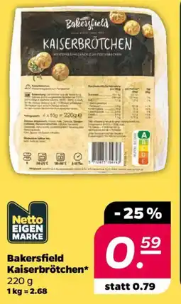 NETTO Bakersfield Kaiserbrötchen Angebot