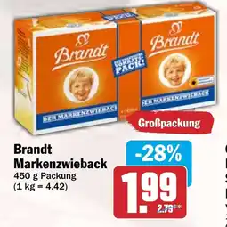 HIT Brandt Markenzwieback Angebot