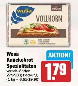 HIT Wasa Knäckebrot Spezialitäten Angebot