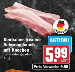 HIT Deutscher frischer Schweinebauch mit Knochen Angebot