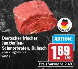 HIT Deutscher frischer Jungbullen Schmorbraten, Gulasch Angebot