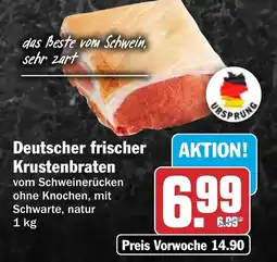 HIT Deutscher frischer Krustenbraten Angebot