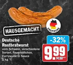 HIT Deutsche Rostbratwurst Angebot