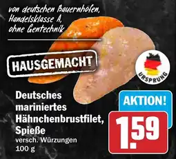 HIT Deutsches mariniertes Hähnchenbrustfilet, Spieße Angebot