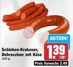 HIT Schinken-Krakauer, Debrecziner mit Käse Angebot