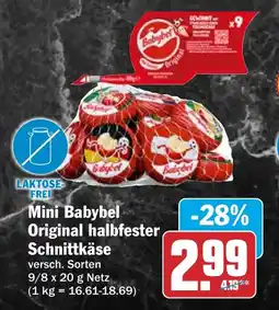 HIT Mini Babybel Original halbfester Schnittkäse Angebot