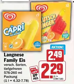 HIT Langnese Family Eis Angebot