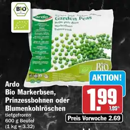 HIT Ardo Bio Markerbsen, Prinzessbohnen oder Blumenkohlröschen Angebot