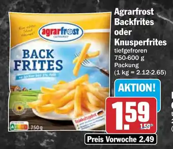 HIT Agrarfrost Backfrites oder Knusperfrites Angebot