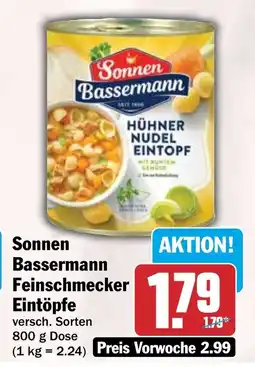 HIT Sonnen Bassermann Feinschmecker Eintöpfe Angebot