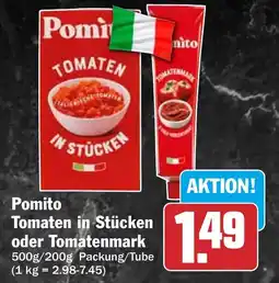 HIT Pomito Tomaten in Stücken oder Tomatenmark Angebot
