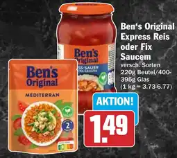 HIT Ben's Original Express Reis oder Fix Saucem Angebot
