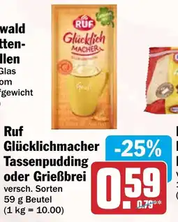 HIT Ruf Glücklichmacher Tassenpudding oder Grießbrei Angebot