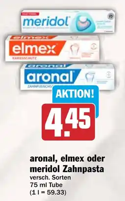 HIT aronal, elmex oder meridol Zahnpasta Angebot