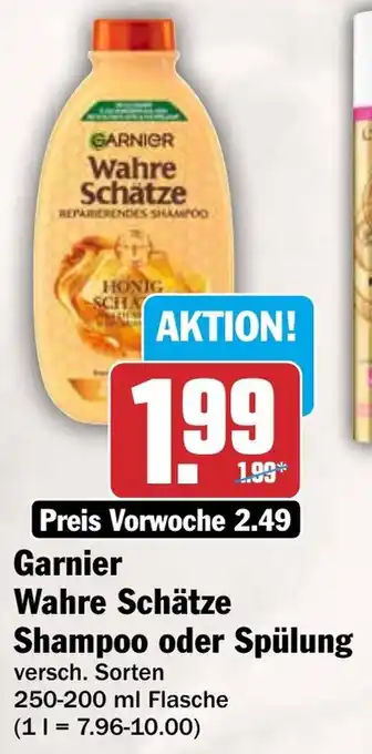 HIT Garnier Wahre Schätze Shampoo oder Spülung Angebot