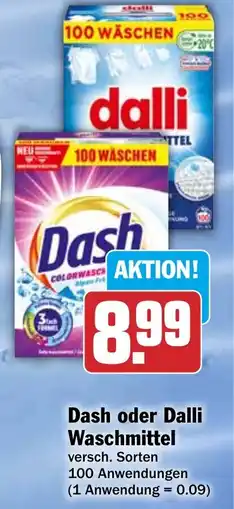 HIT Dash oder Dalli Waschmittel Angebot