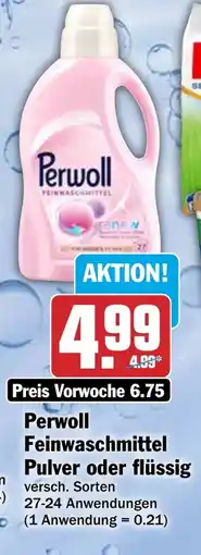 HIT Perwoll Feinwaschmittel Pulver oder flüssig Angebot