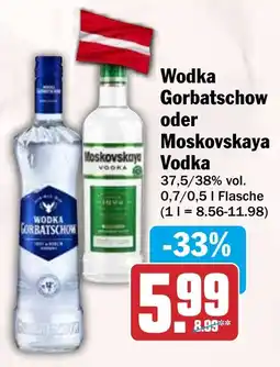 HIT Wodka Gorbatschow oder Moskovskaya Vodka Angebot