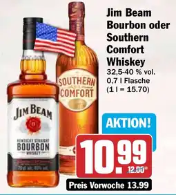 HIT Jim Beam Bourbon oder Southern Comfort Whiskey Angebot