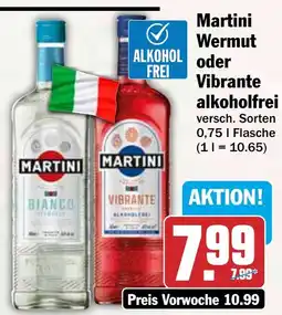 HIT Martini Wermut oder Vibrante alkoholfrei Angebot