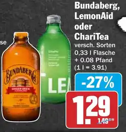 HIT Bundaberg, LemonAid oder ChariTea Angebot