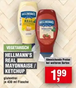Handelshof Hellmann's real mayonnaise / ketchup Angebot