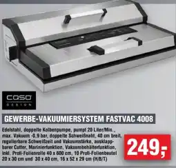 Handelshof Caso gewerbe-vakuumiersystem fastvac 4008 Angebot